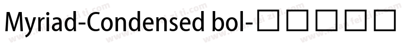 Myriad-Condensed bol字体转换